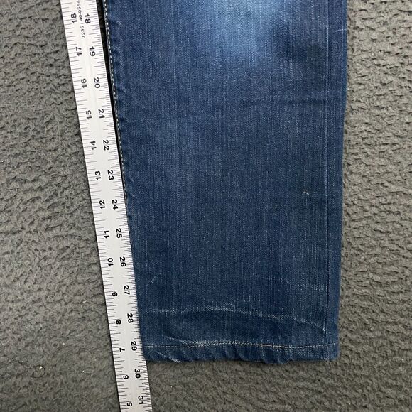 Scotch & Soda Jeans Mens 34x32 Blue Ralston Slim Fit Dark Wash Button Fly - Picture 16 of 16